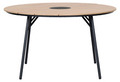 Hagebord Montana teaklook Ø130 cm - Sunlife